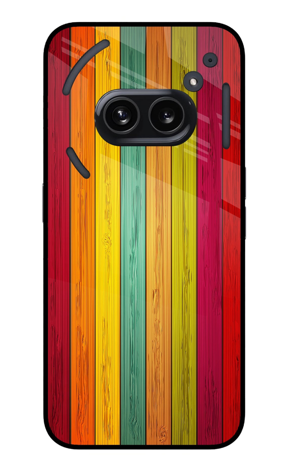 Multicolor Wooden Nothing Phone 2A Glass Case