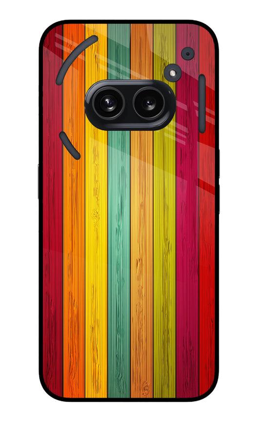 Multicolor Wooden Nothing Phone 2A Glass Case