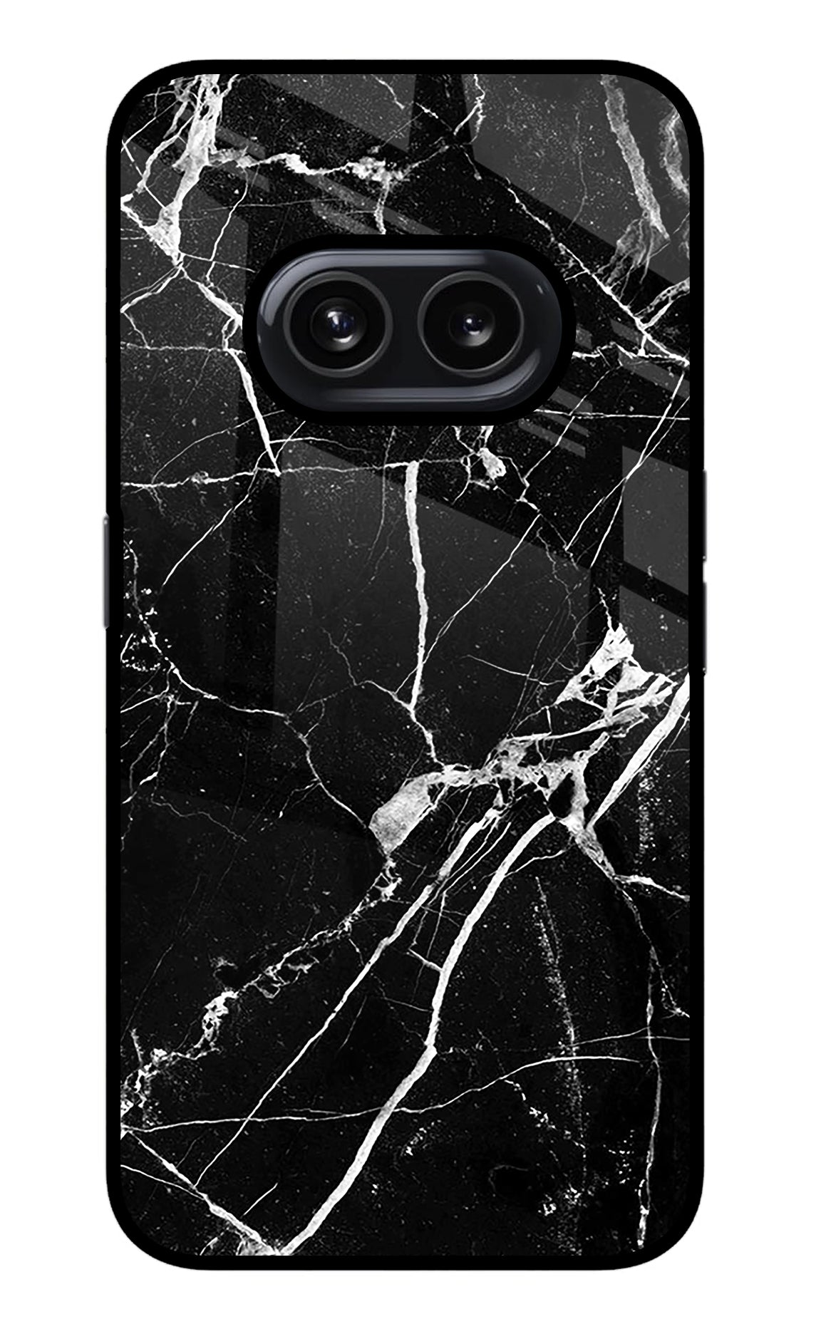 Black Marble Pattern Nothing Phone 2A Back Cover