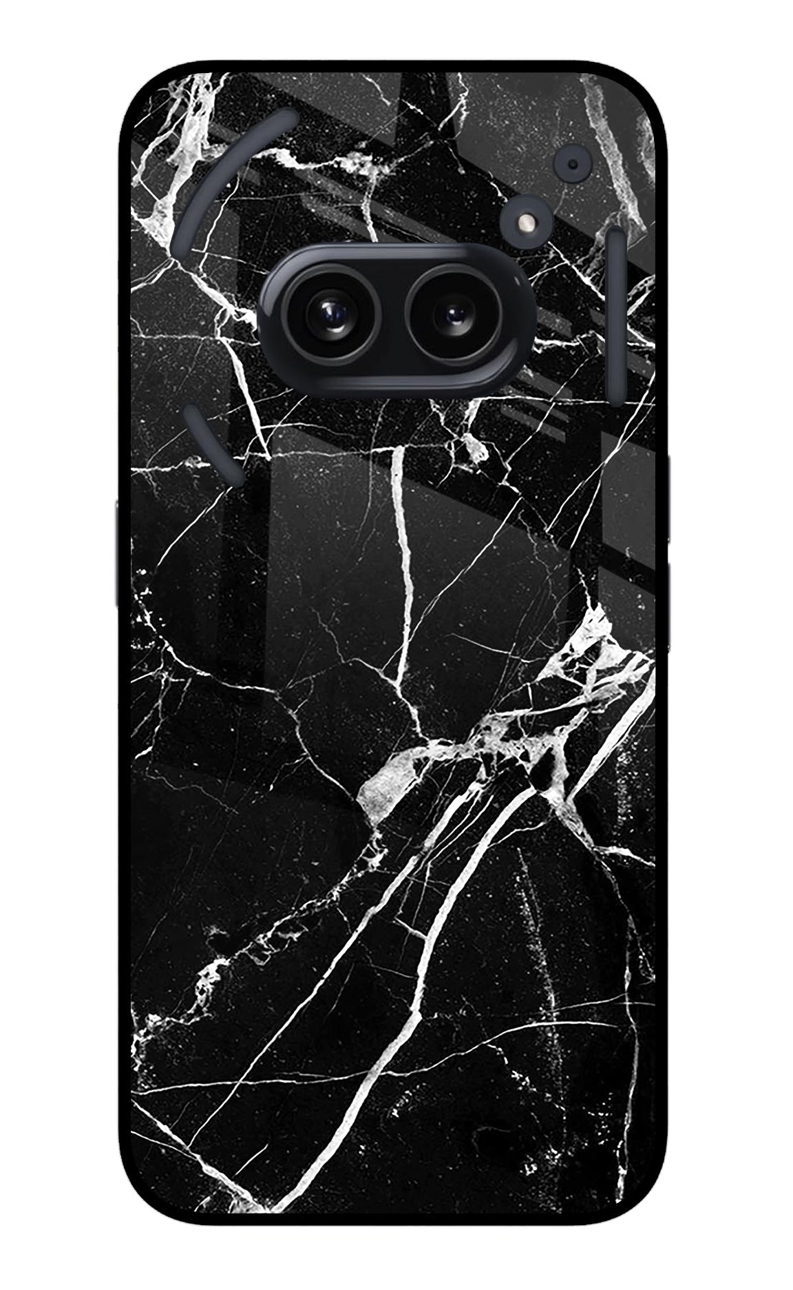 Black Marble Pattern Nothing Phone 2A Back Cover