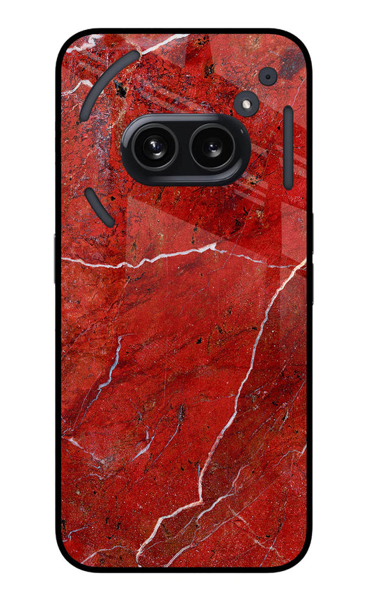 Red Marble Design Nothing Phone 2A Glass Case