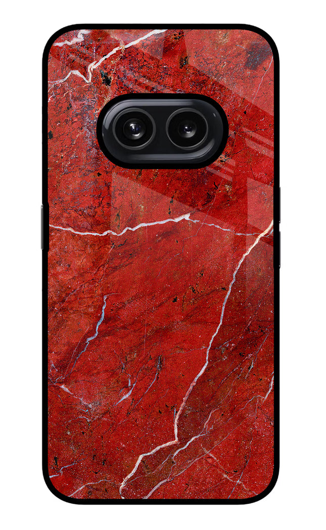 Red Marble Design Nothing Phone 2A Glass Case