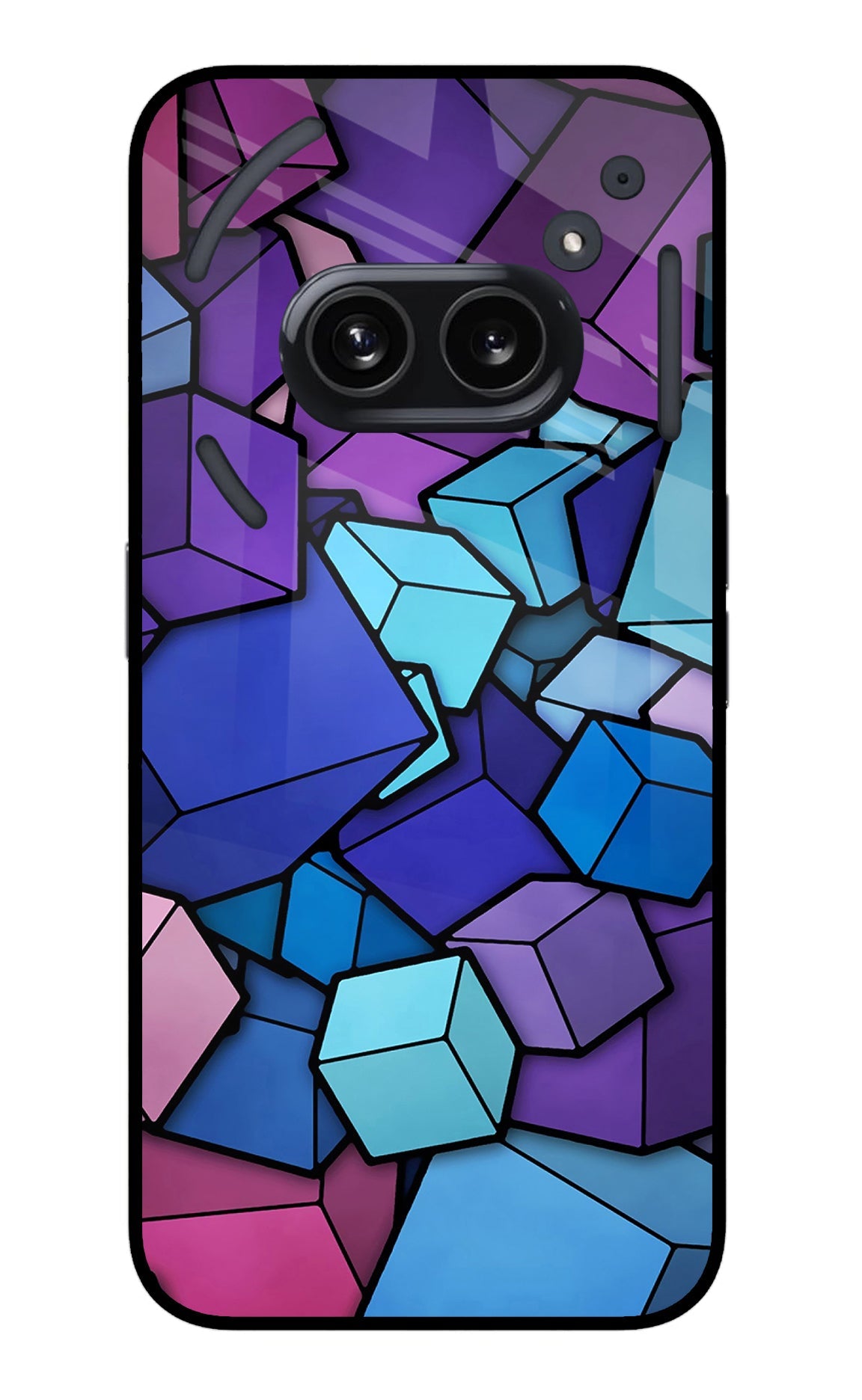 Cubic Abstract Nothing Phone 2A Glass Case
