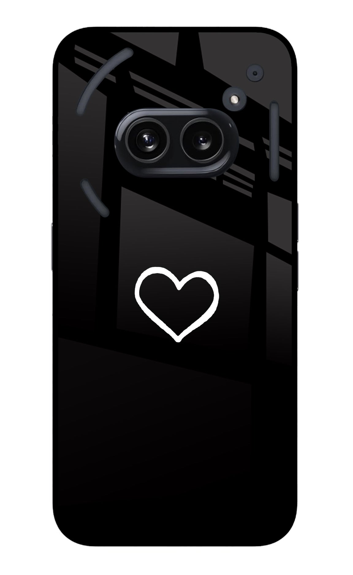 Heart Nothing Phone 2A Glass Case