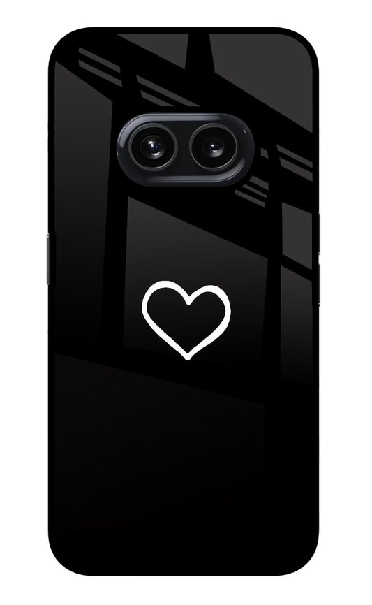 Heart Nothing Phone 2A Glass Case