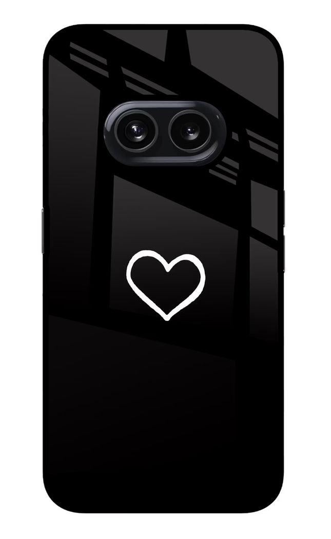 Heart Nothing Phone 2A Glass Case