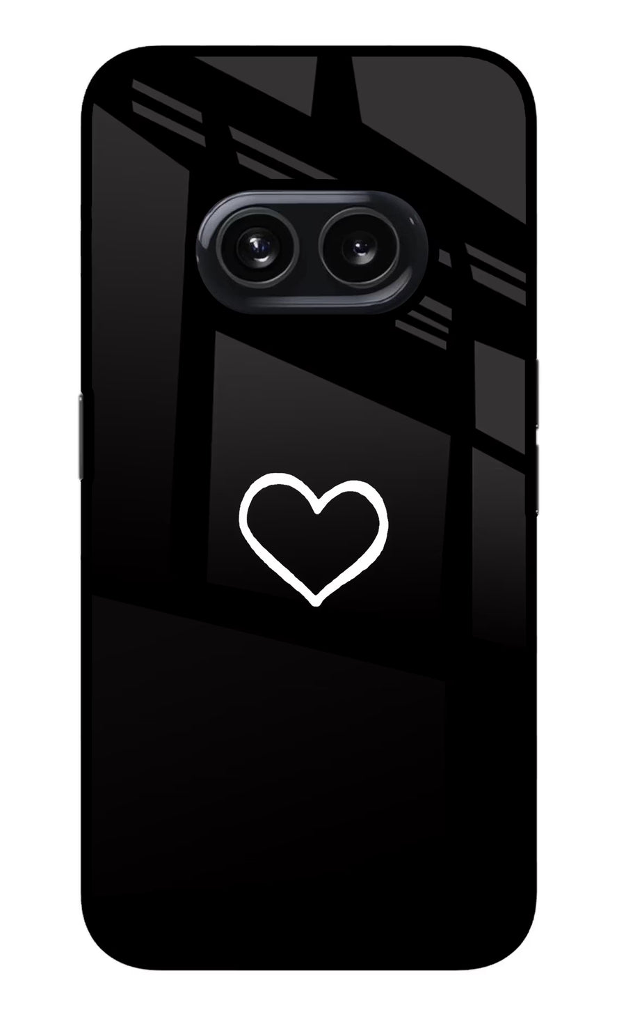 Heart Nothing Phone 2A Back Cover, Metal case