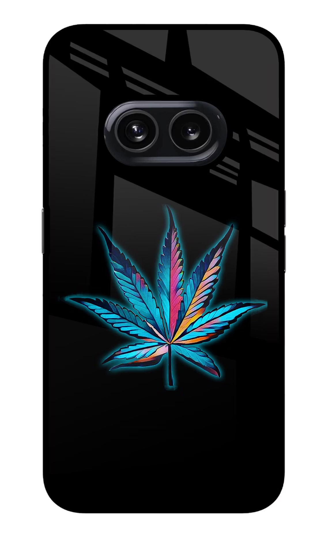 Weed Nothing Phone 2A Glass Case Back Cover by Casekaro