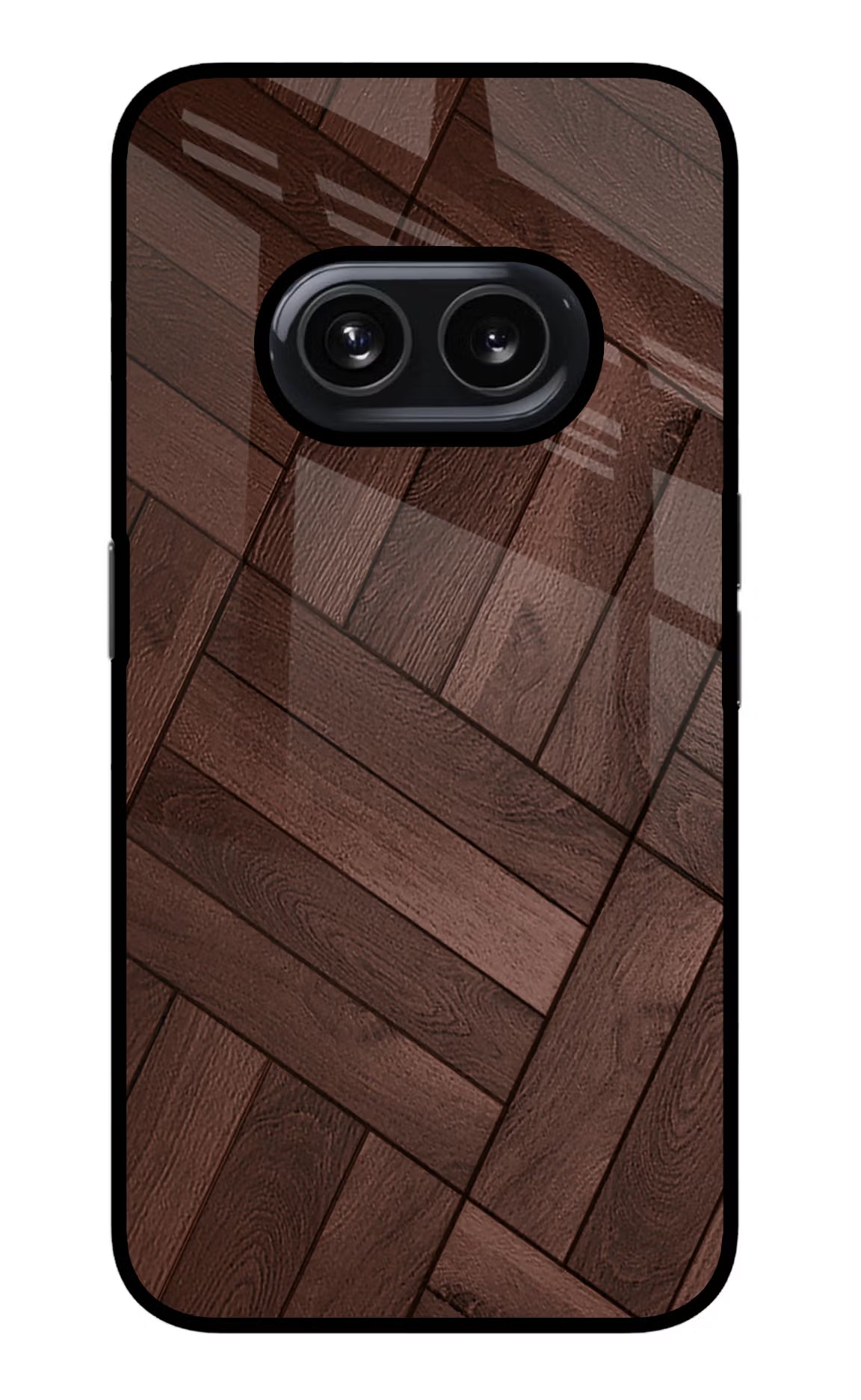 Wooden Texture Design Nothing Phone 2A Glass Case Back Cover by Casekaro