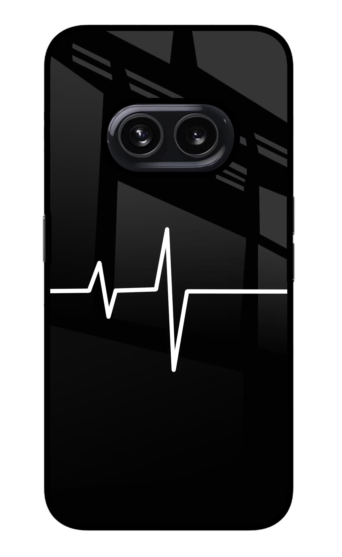 Heart Beats Nothing Phone 2A Glass Case Back Cover by Casekaro