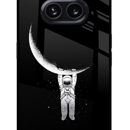 Moon Space Nothing Phone 2A Glass Case Back Cover by Casekaro
