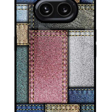 Multicolor Jeans Nothing Phone 2A Glass Case Back Cover by Casekaro