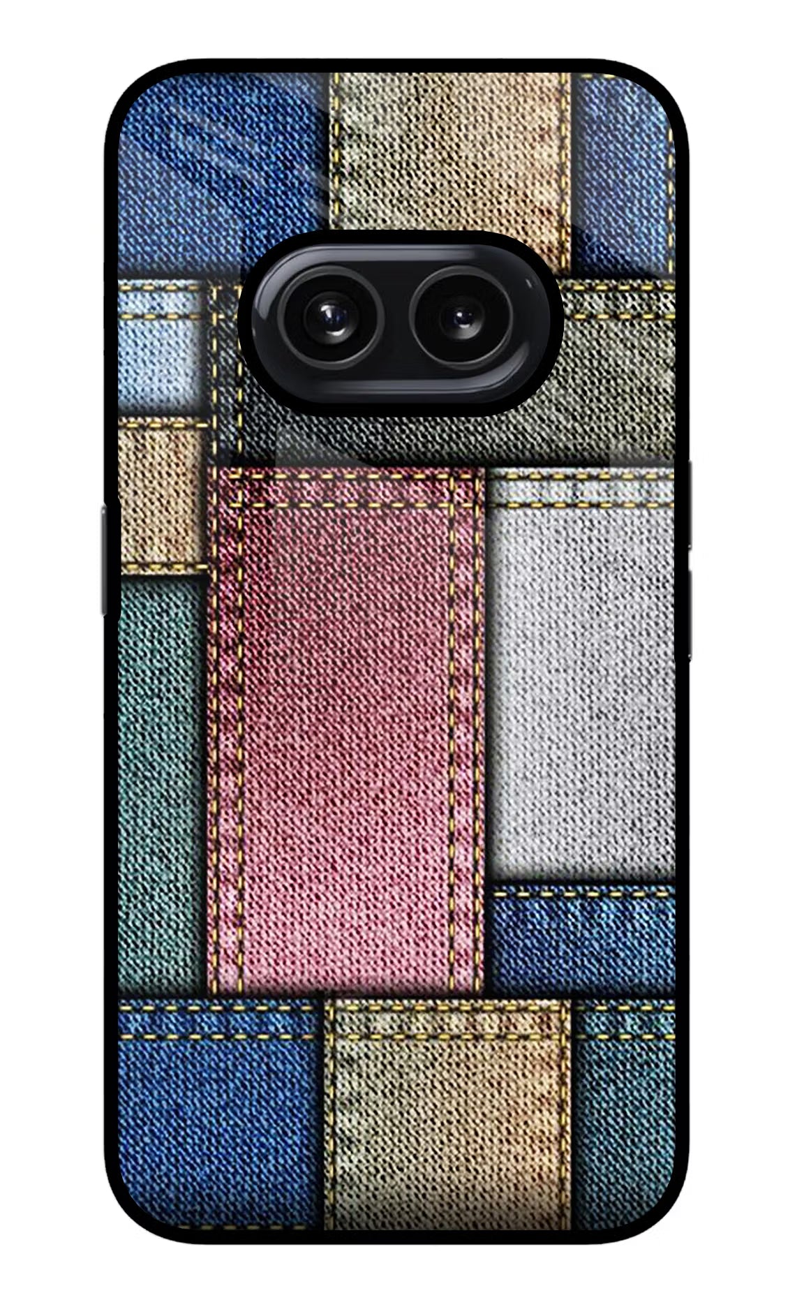 Multicolor Jeans Nothing Phone 2A Glass Case Back Cover by Casekaro