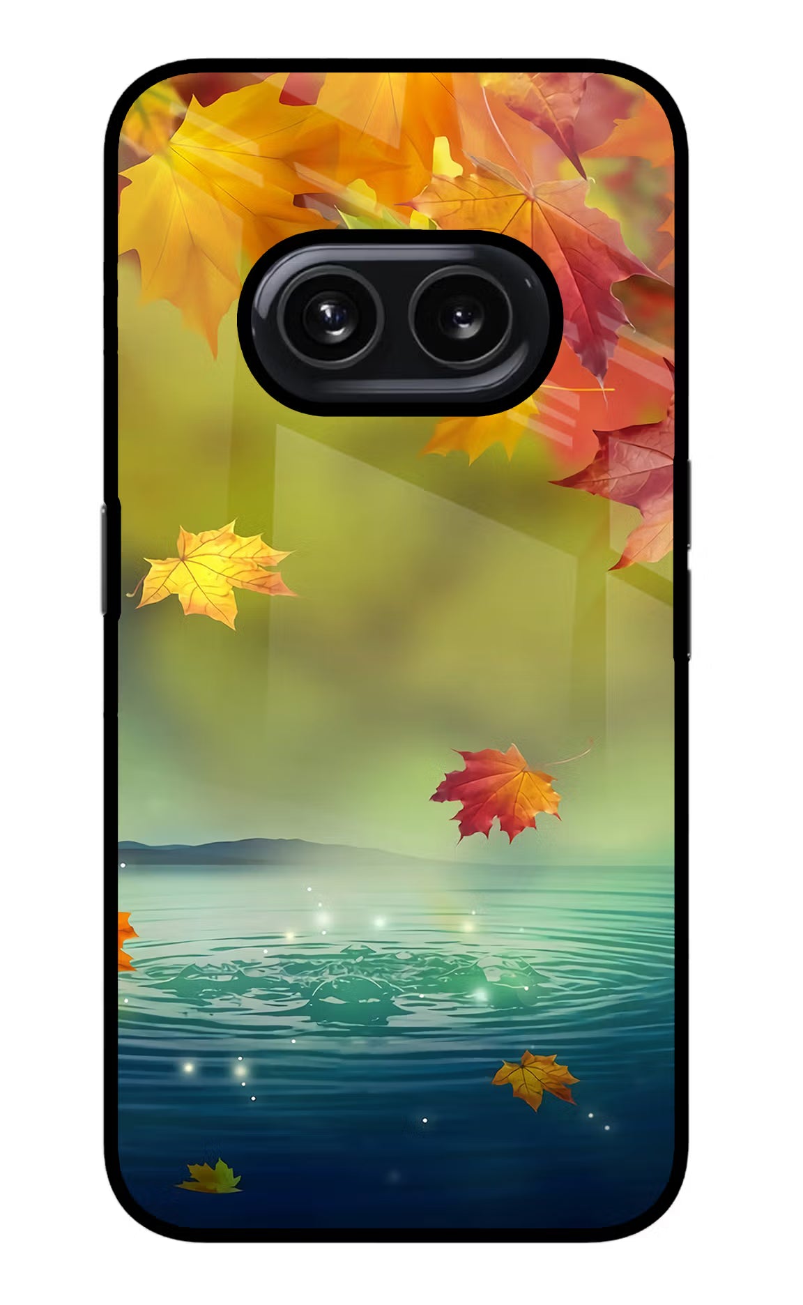Flowers Nothing Phone 2A Glass Case Back Cover by Casekaro