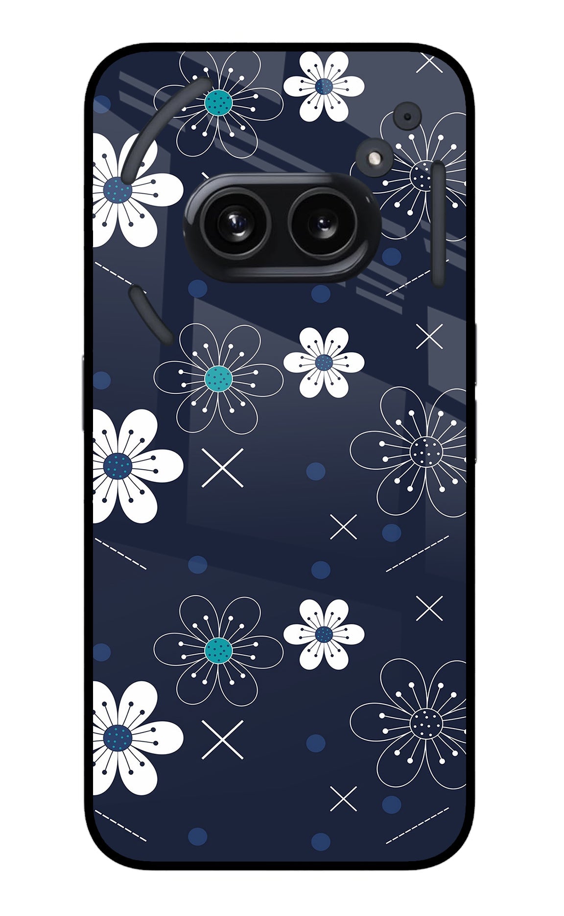 Flowers Nothing Phone 2A Glass Case