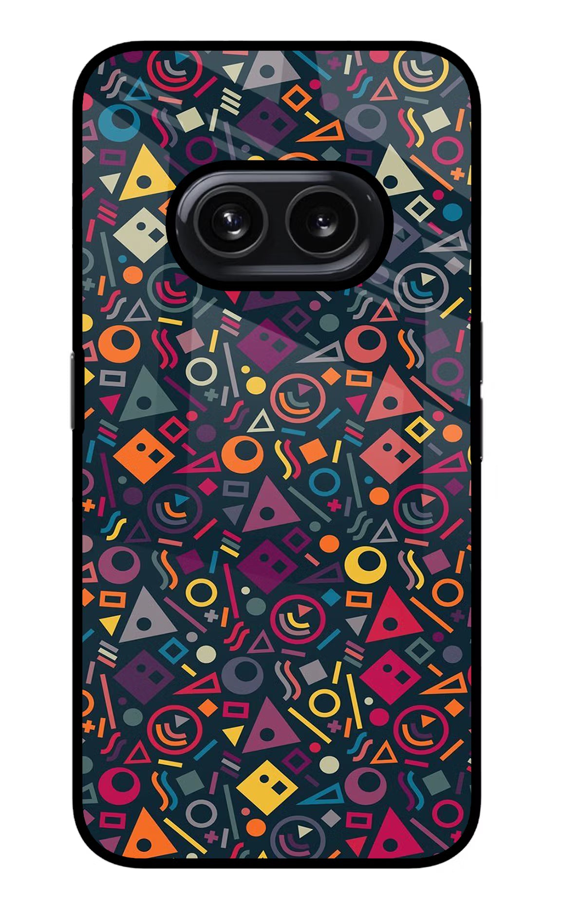 Geometric Abstract Nothing Phone 2A Glass Case Back Cover by Casekaro