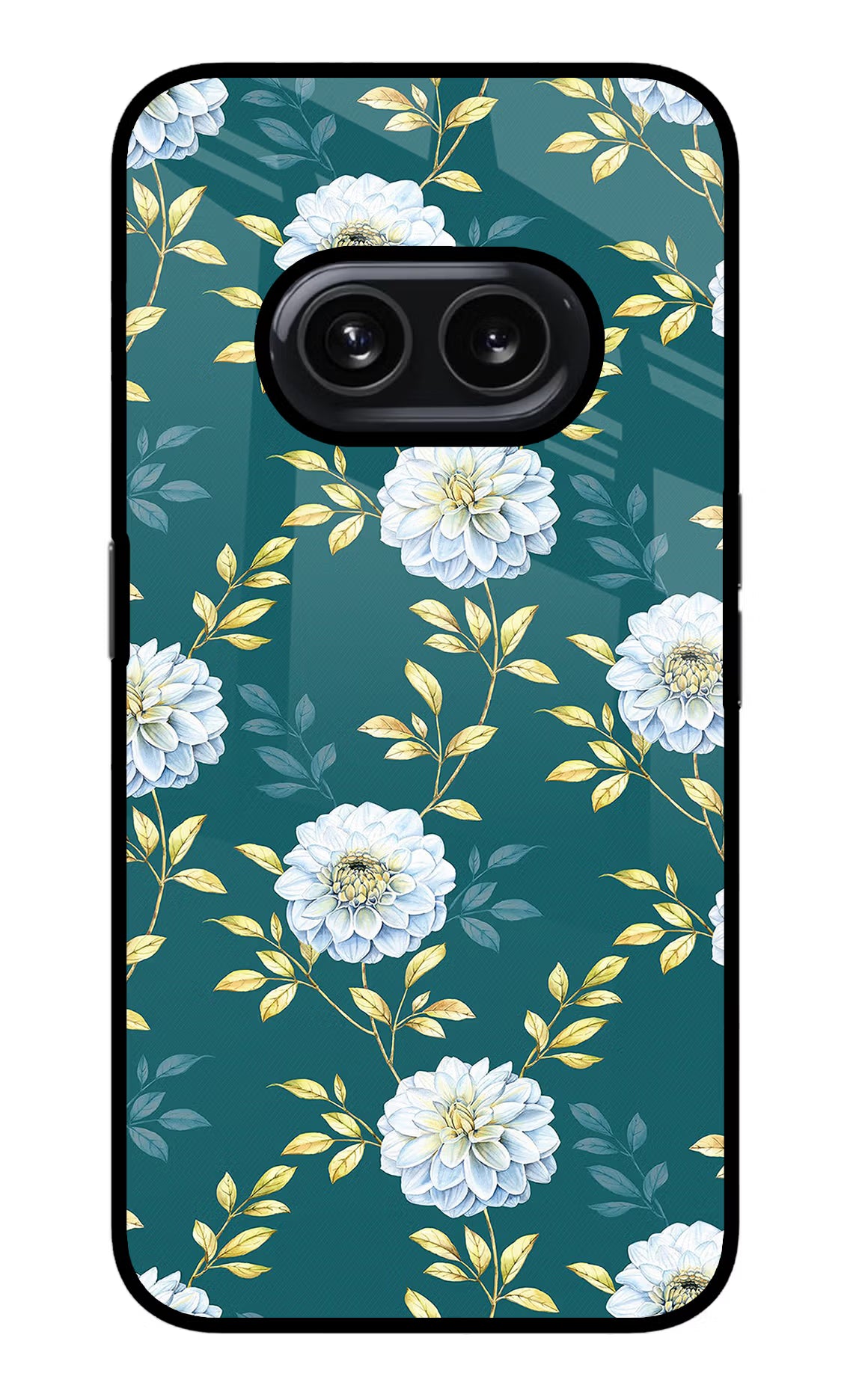 Flowers Nothing Phone 2A Glass Case Back Cover by Casekaro