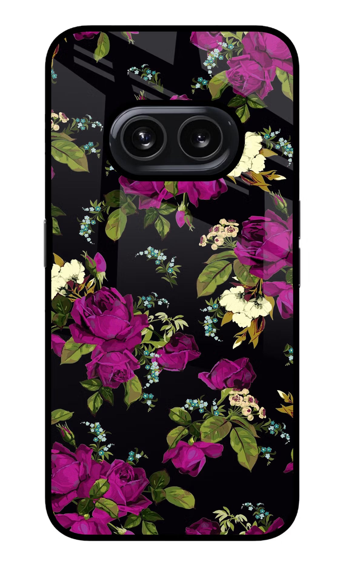 Flowers Nothing Phone 2A Glass Case Back Cover by Casekaro