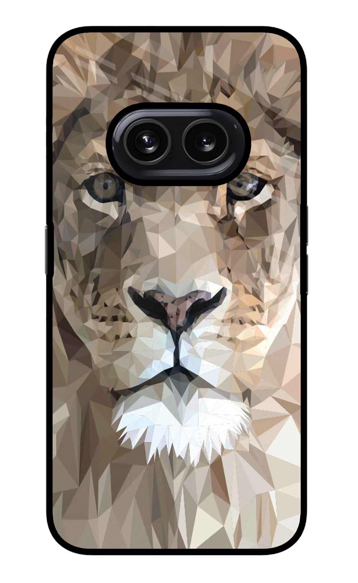 Lion Art Nothing Phone 2A Glass Case Back Cover by Casekaro
