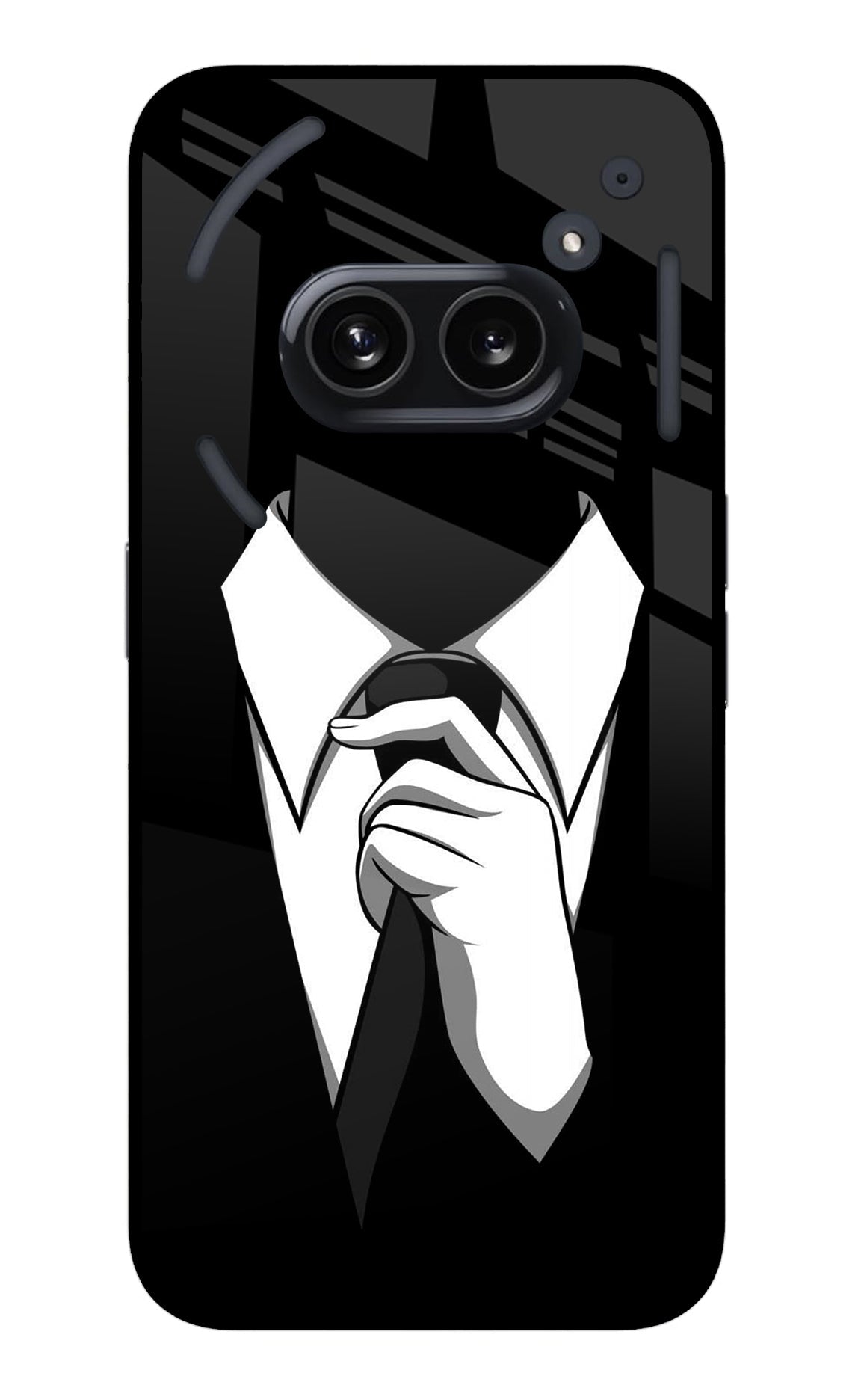 Black Tie Nothing Phone 2A Glass Case