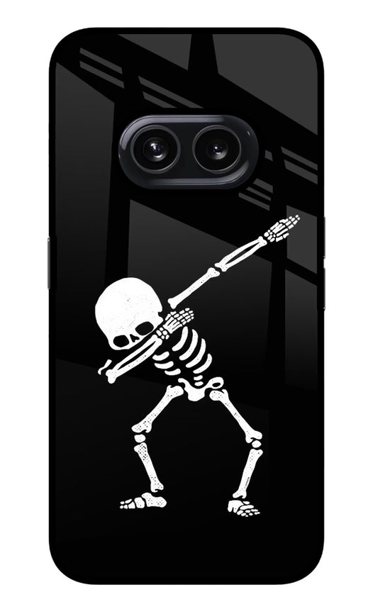 Dabbing Skeleton Art Nothing Phone 2A Glass Case