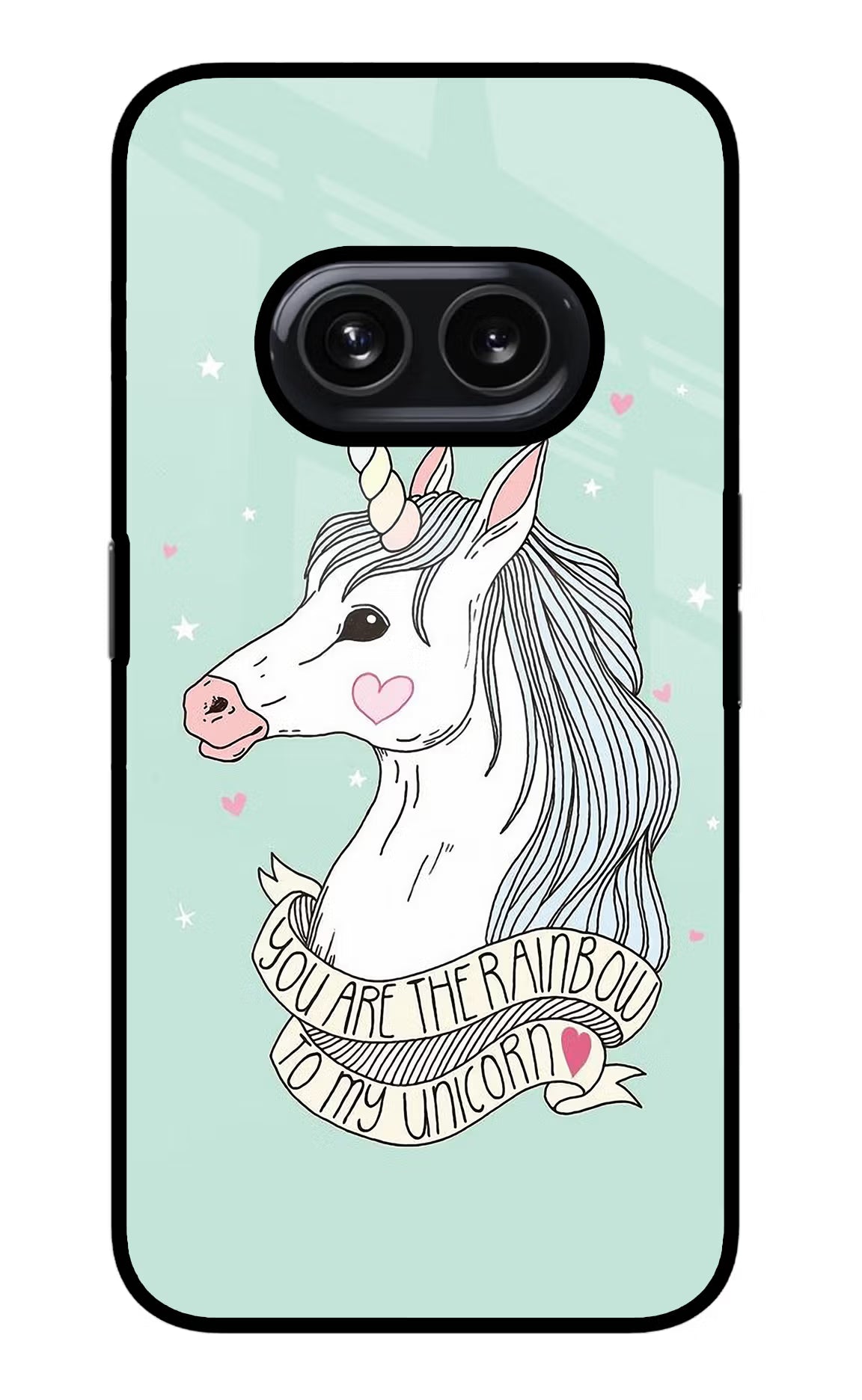 Unicorn Wallpaper Nothing Phone 2A Glass Case Back Cover by Casekaro