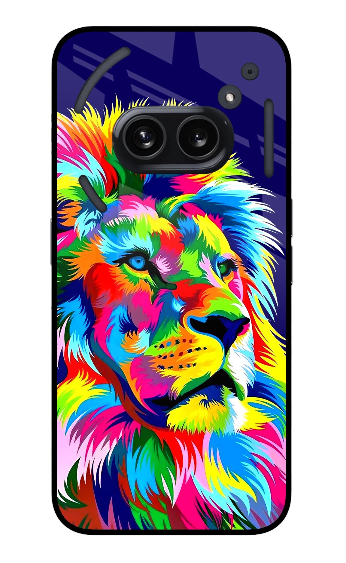 Vector Art Lion Nothing Phone 2A Glass Case