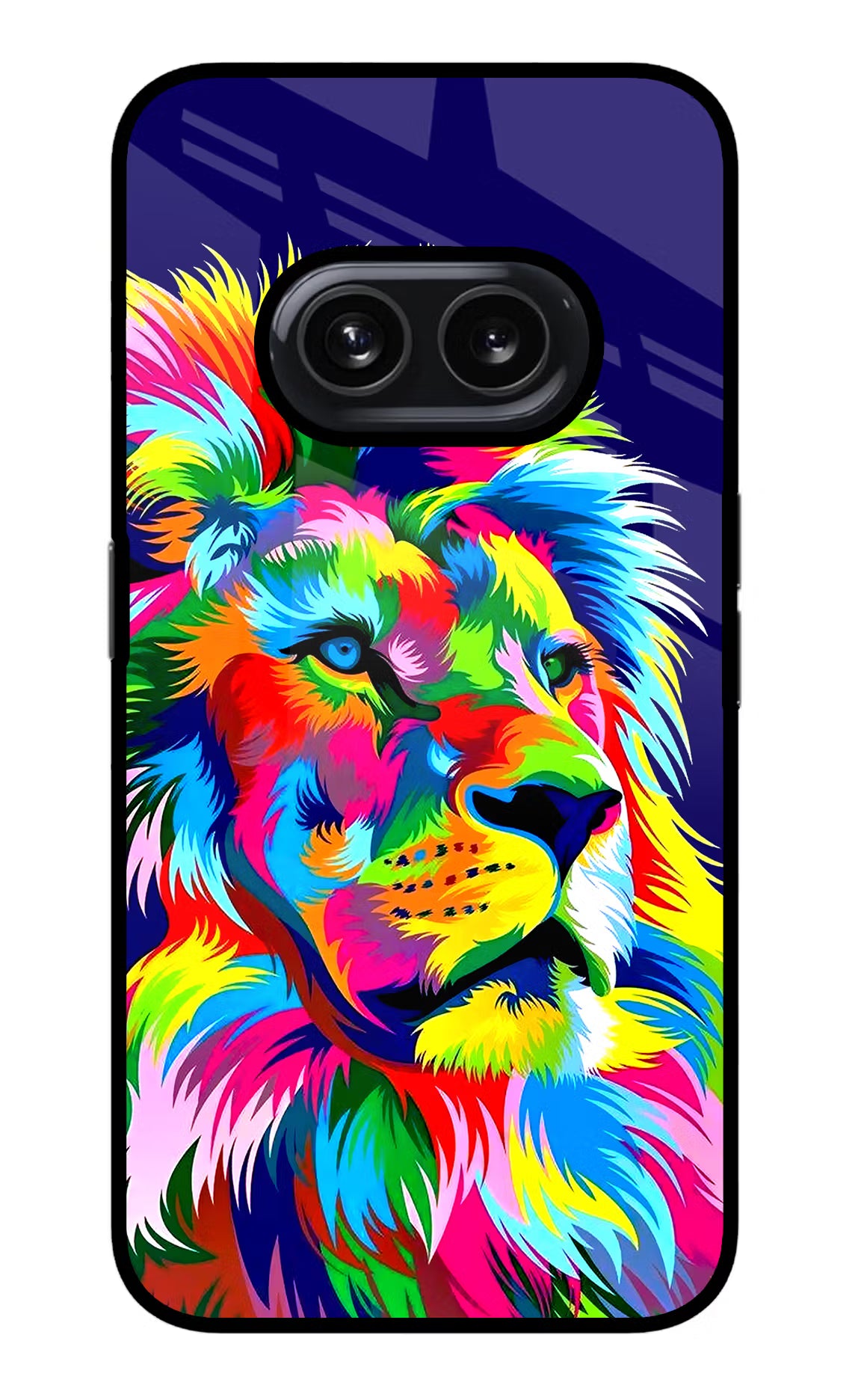 Vector Art Lion Nothing Phone 2A Glass Case