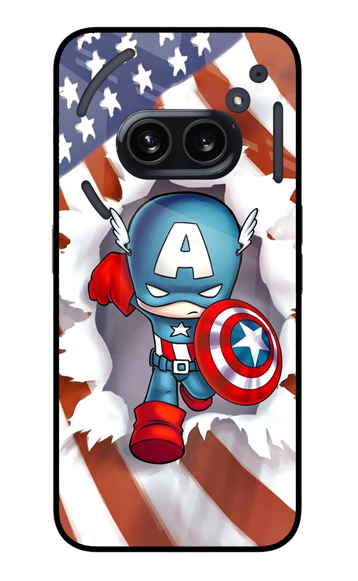 Captain America Nothing Phone 2A Glass Case