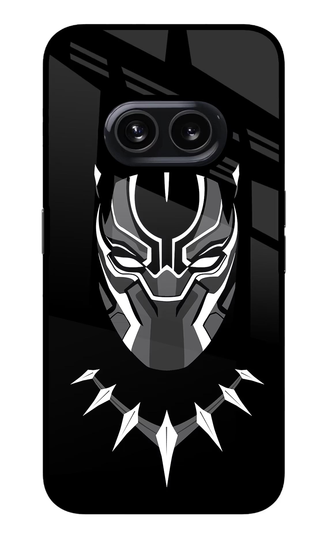 Black Panther Nothing Phone 2A Glass Case Back Cover by Casekaro
