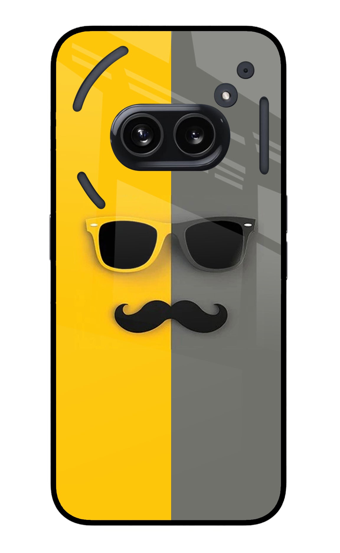 Sunglasses with Mustache Nothing Phone 2A Back Cover