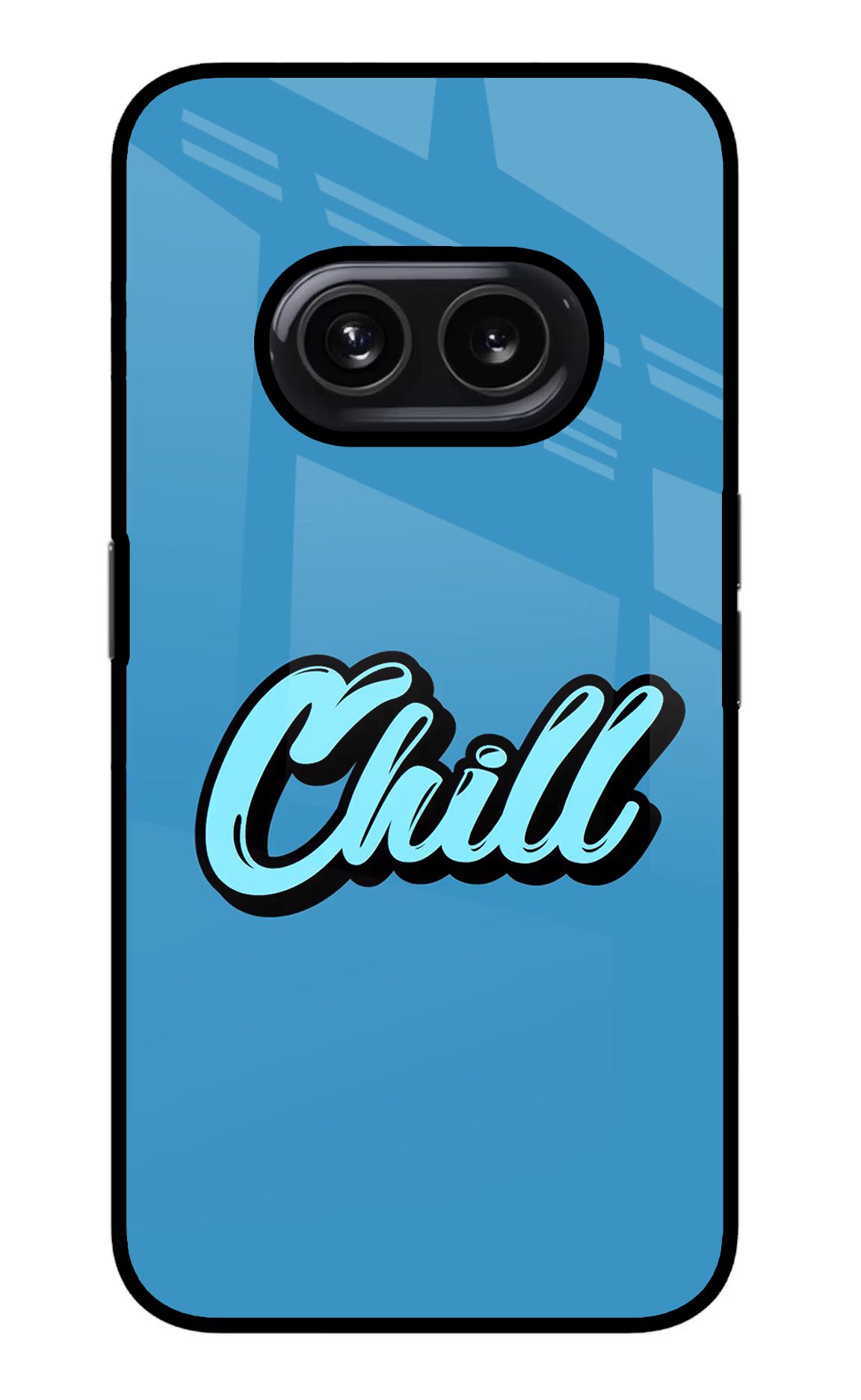 Chill Nothing Phone 2A Glass Case Back Cover by Casekaro