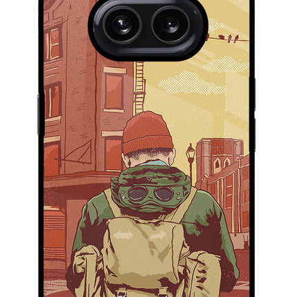 Adventurous Nothing Phone 2A Glass Case Back Cover by Casekaro