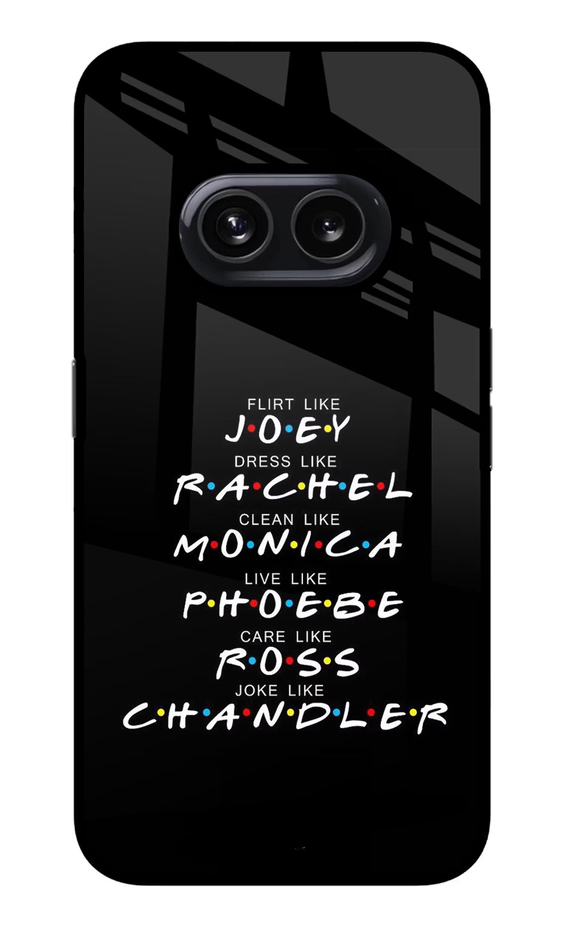 FRIENDS Character Nothing Phone 2A Glass Case Back Cover by Casekaro