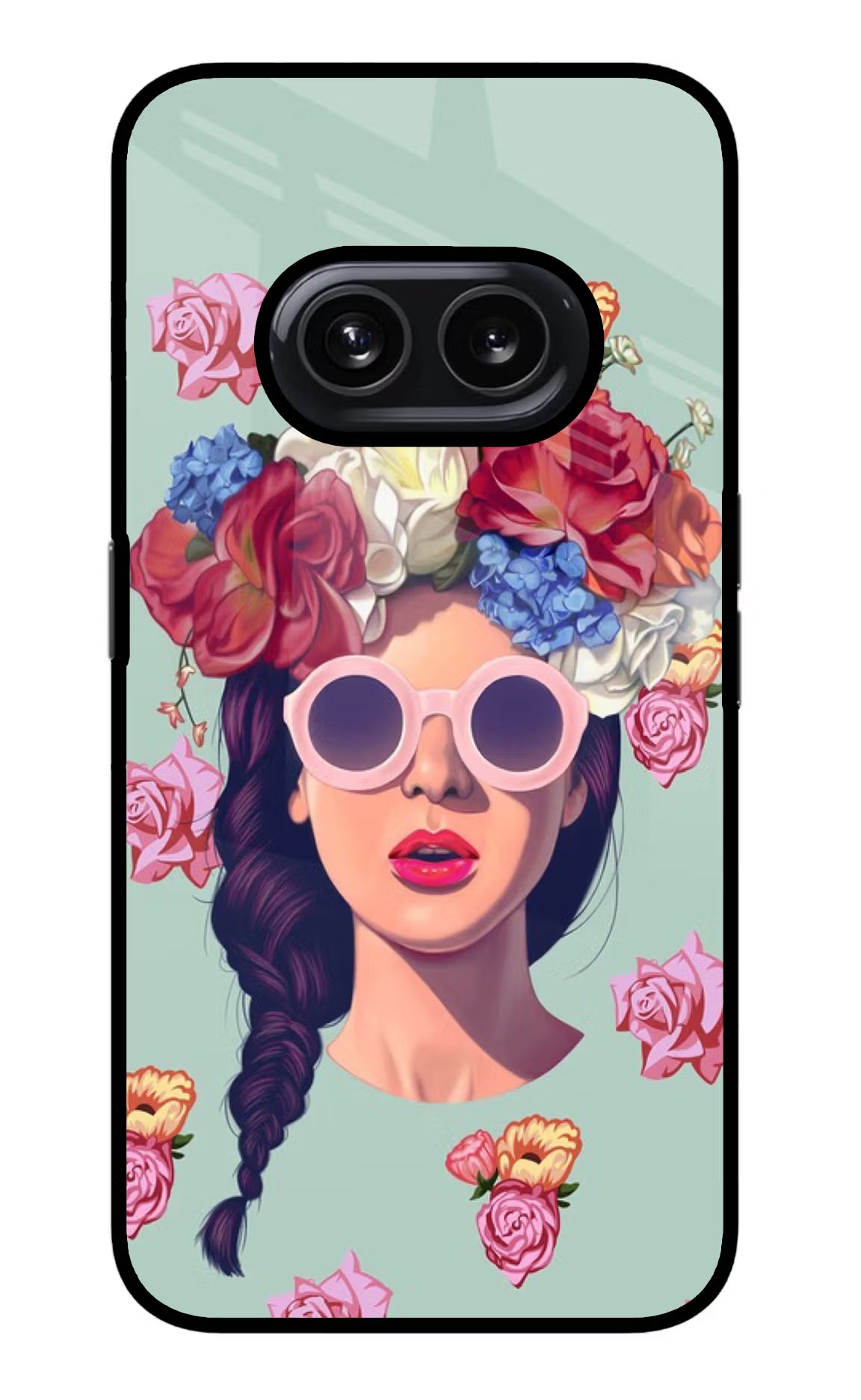 Pretty Girl Nothing Phone 2A Glass Case Back Cover by Casekaro