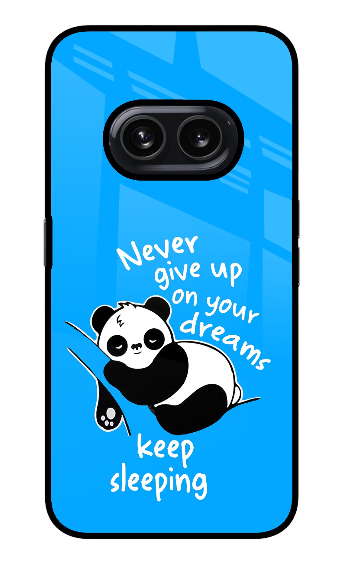 Keep Sleeping Nothing Phone 2A Glass Case Back Cover by Casekaro