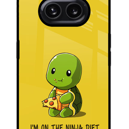 I'm on Ninja Diet Nothing Phone 2A Glass Case Back Cover by Casekaro
