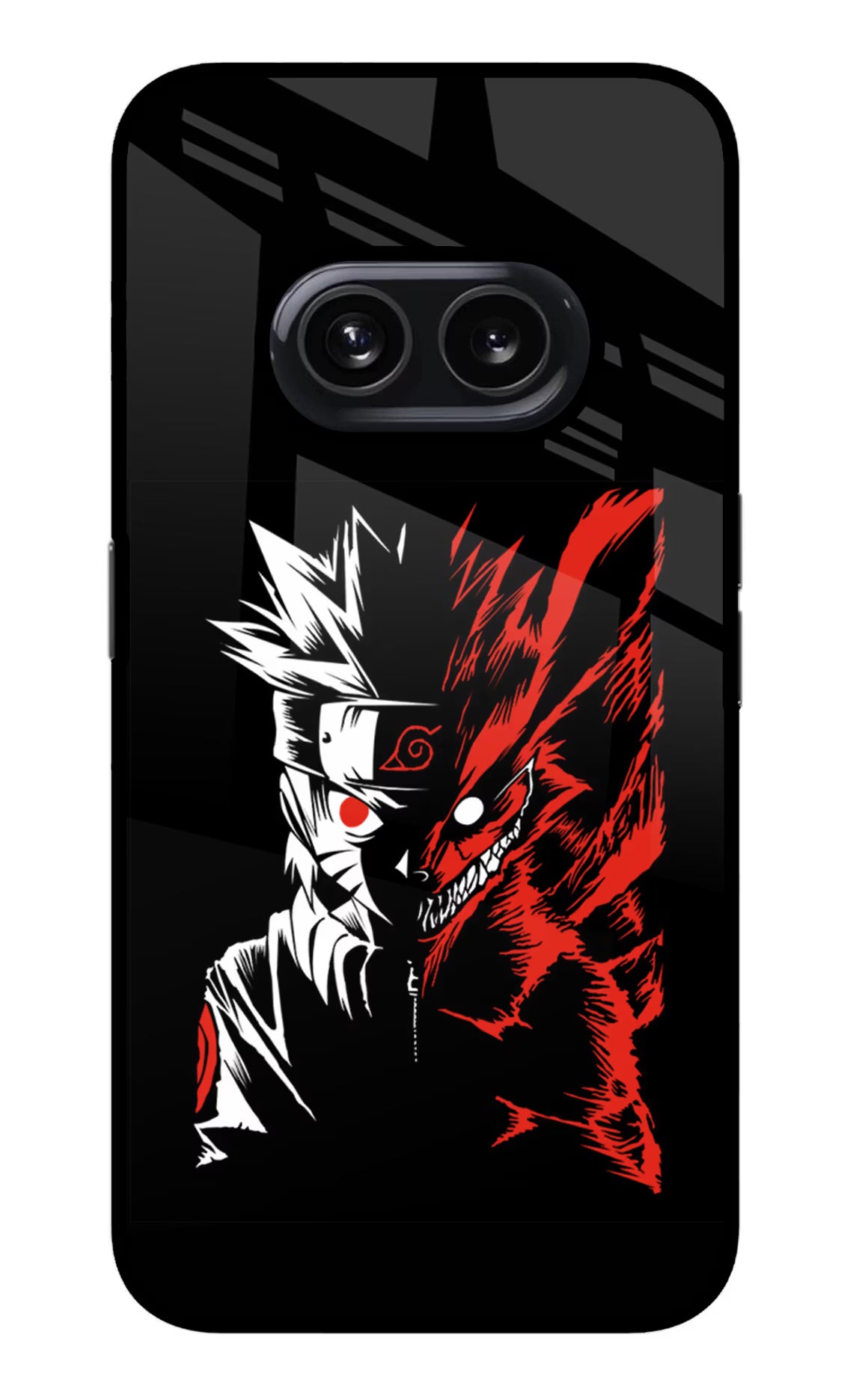Naruto Two Face Nothing Phone 2A Glass Case Back Cover by Casekaro