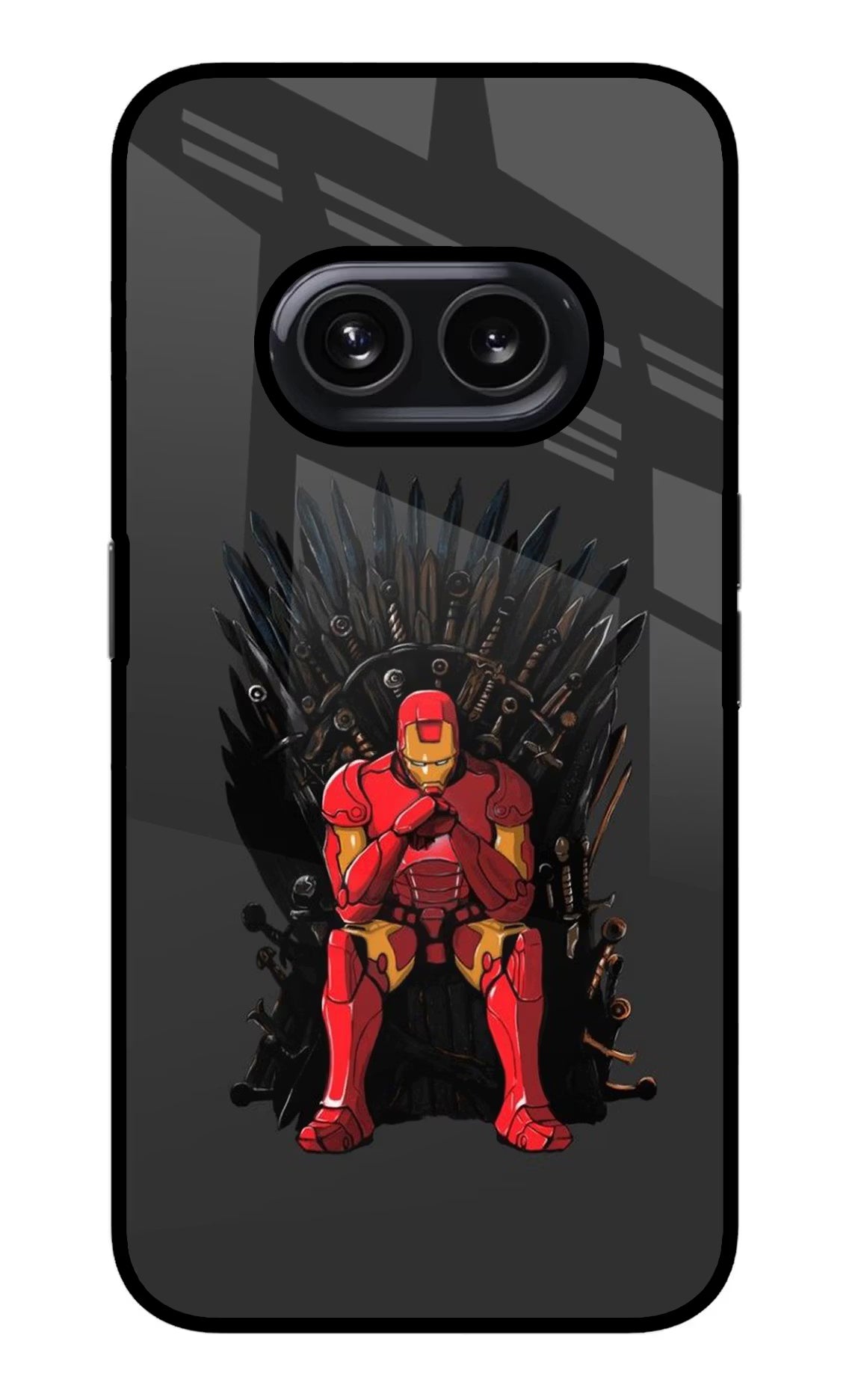 Ironman Throne Nothing Phone 2A Glass Case Back Cover by Casekaro