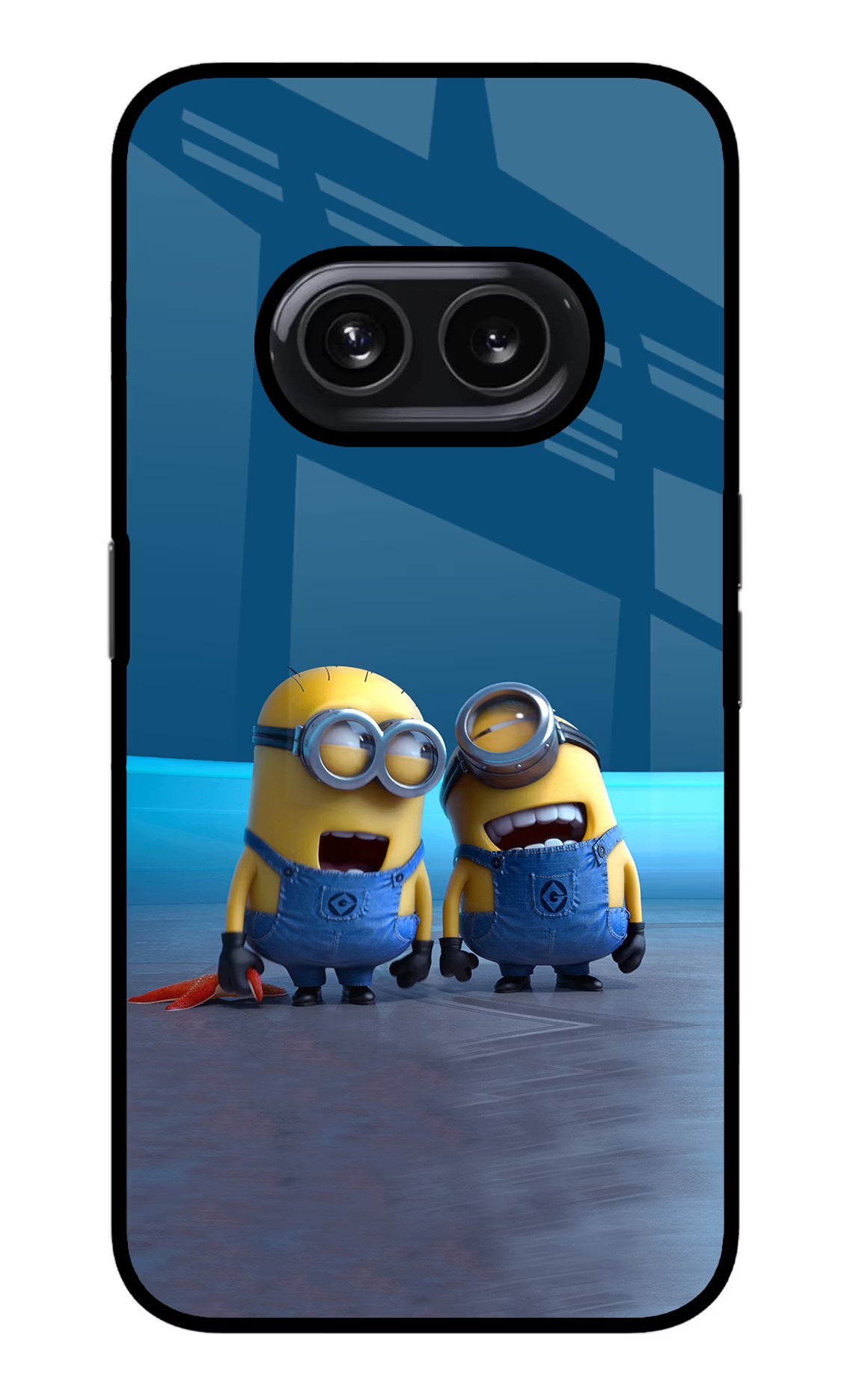 Minion Laughing Nothing Phone 2A Glass Case Back Cover by Casekaro