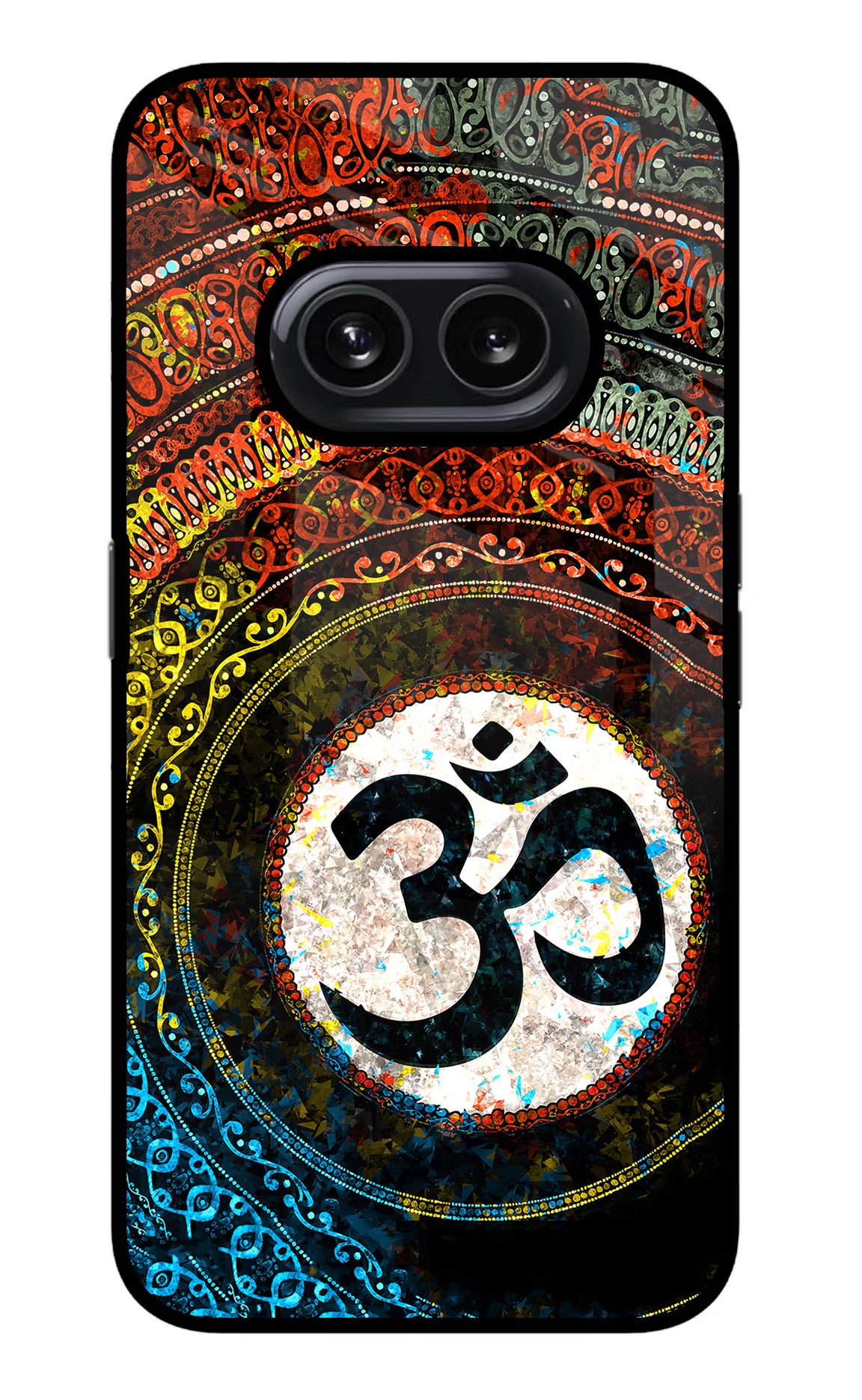 Om Cultural Nothing Phone 2A Glass Case Back Cover by Casekaro