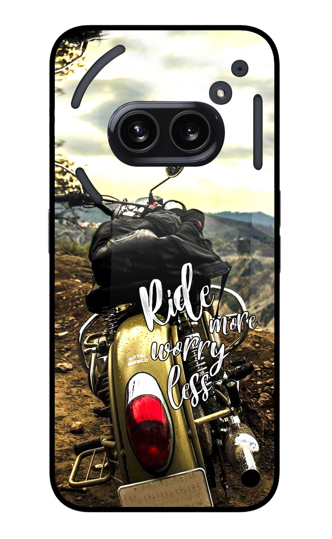 Ride More Worry Less Nothing Phone 2A Glass Case