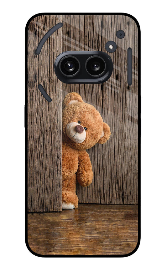 Teddy Wooden Nothing Phone 2A Glass Case