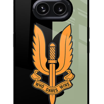 Balidan Logo Nothing Phone 2A Glass Case Back Cover by Casekaro