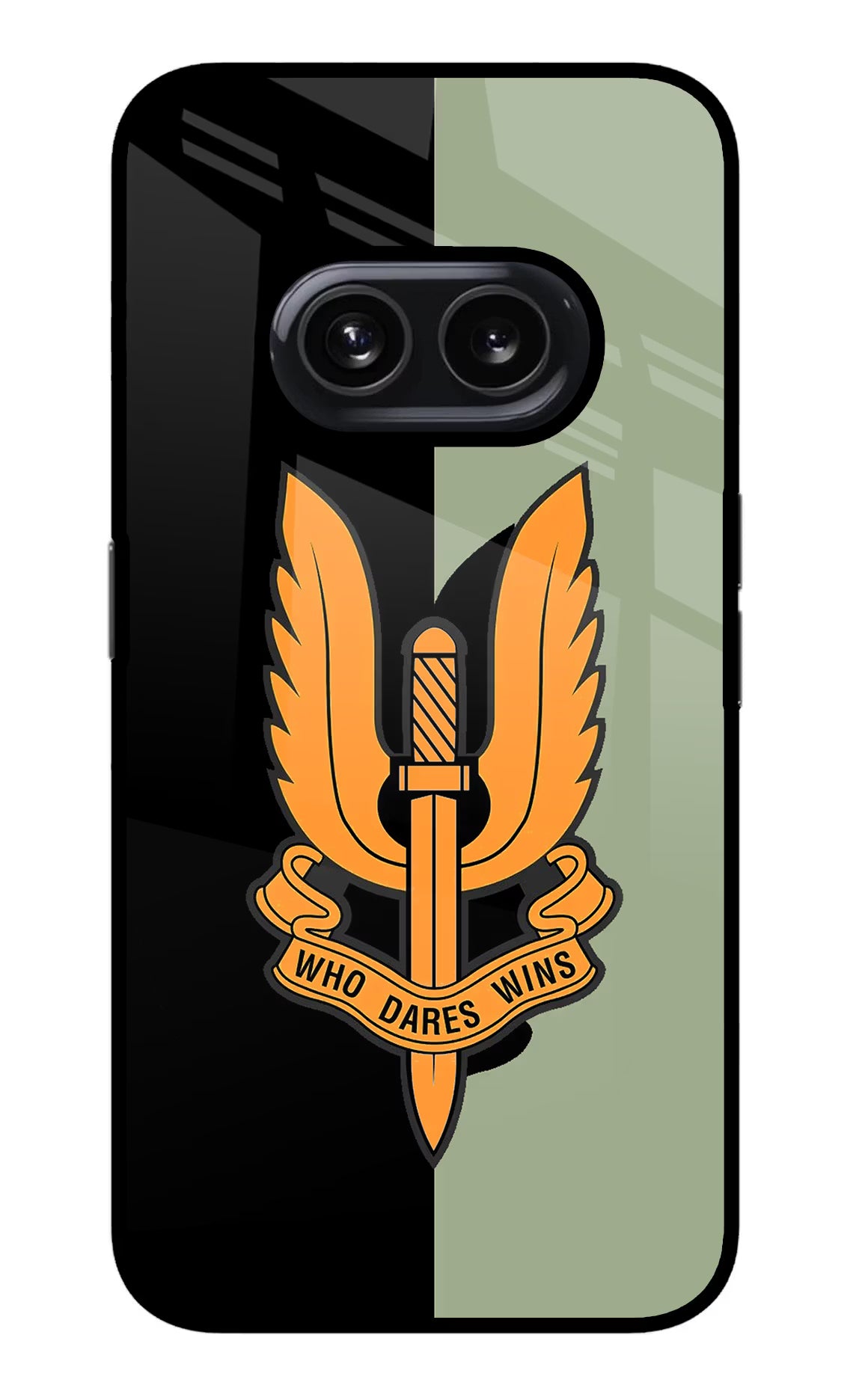Balidan Logo Nothing Phone 2A Glass Case Back Cover by Casekaro