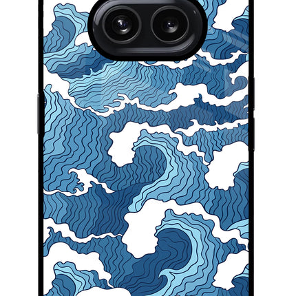 Blue Waves Nothing Phone 2A Glass Case