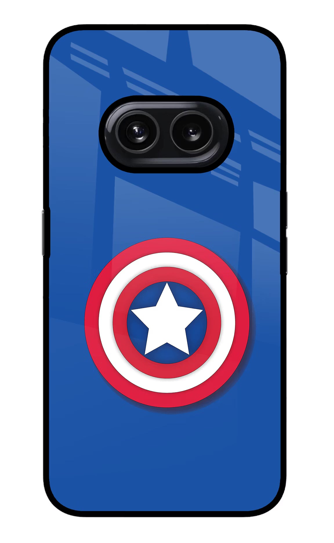 Shield Nothing Phone 2A Glass Case Back Cover by Casekaro