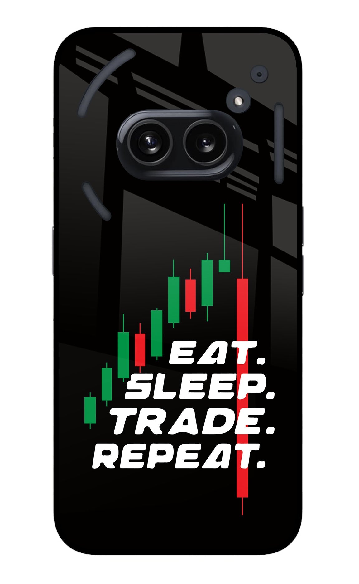 Eat Sleep Trade Repeat Nothing Phone 2A Glass Case