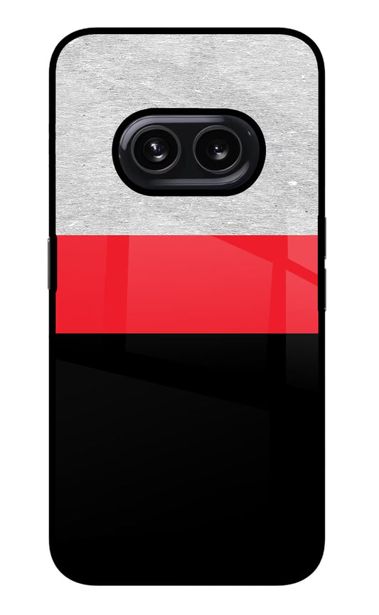 Tri Color Pattern Nothing Phone 2A Glass Case