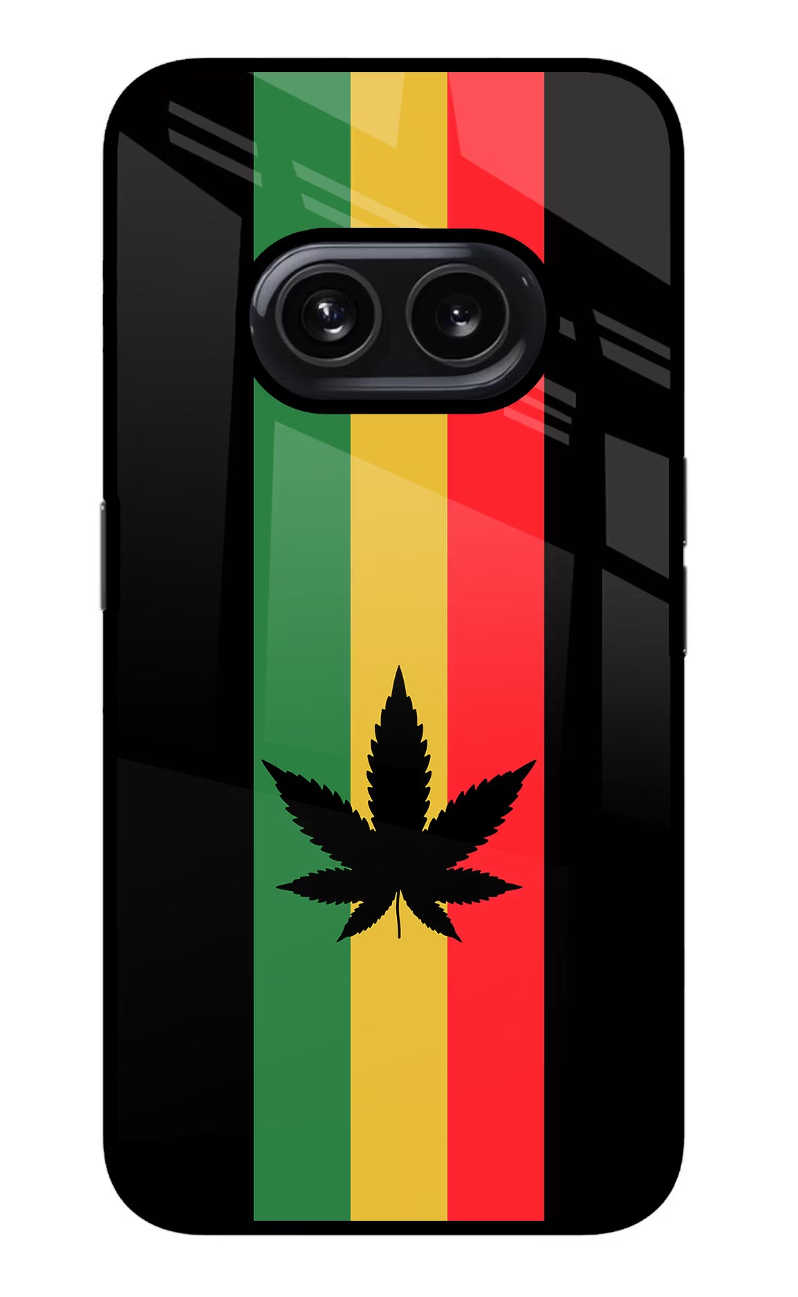 Weed Flag Nothing Phone 2A Glass Case Back Cover by Casekaro